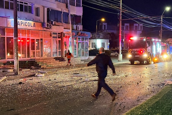 Romania Says Russian Drone Hit Flats, Injuring 2 Residents