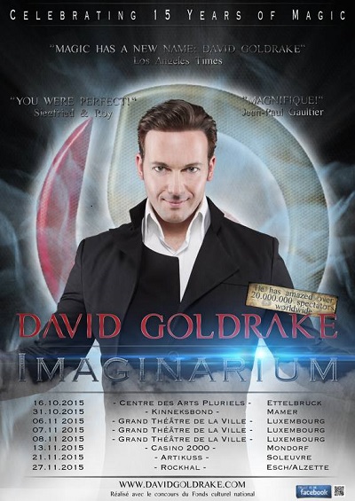 Illusionist David Goldrake to Kick Off Imaginarium Tour at CAPE Ettelbruck